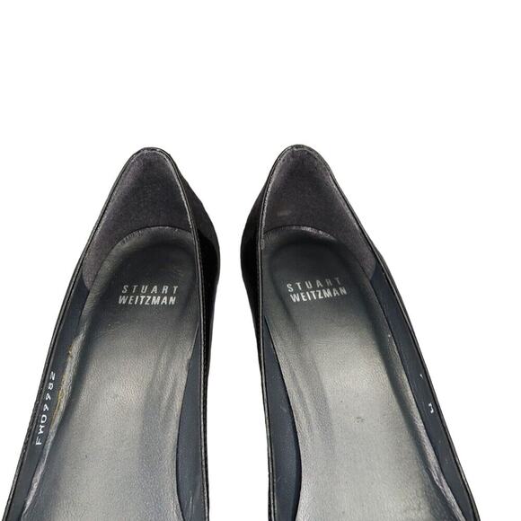 Stuart Weitzman Shoe Women 7 Pumps Platform Stiletto Patent Leather Formal Black - Picture 3 of 15